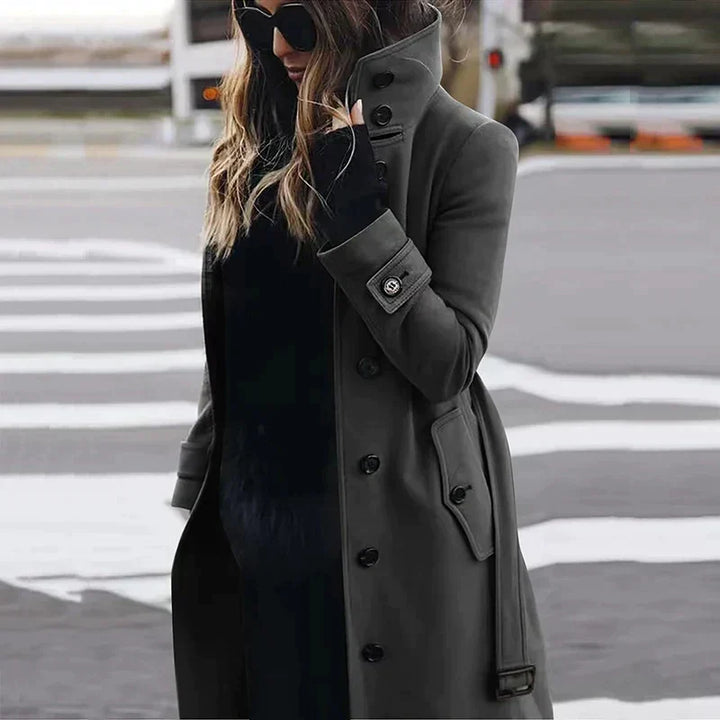 Stella | Women's Double-Breasted Belted Trench Coat