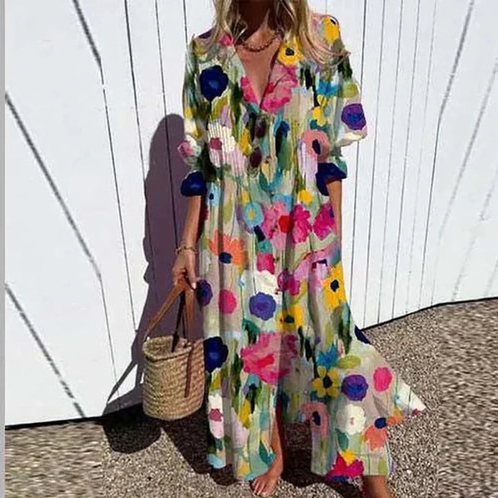 Women's Bohemian Lace Maxi Dress