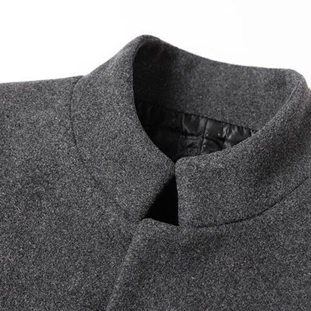 Miles | Men's Tailored Stand Collar Overcoat