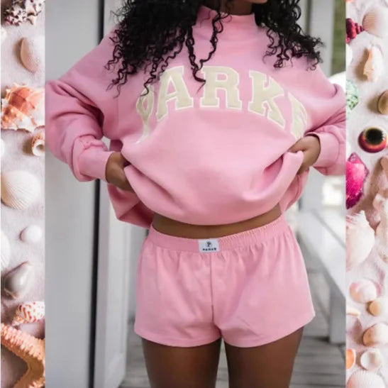 Women's Oversized Graphic Sweatshirt Crew Neck
