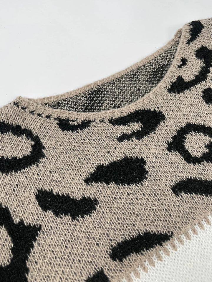 Monica | Women's Leopard Print Knit Jumper