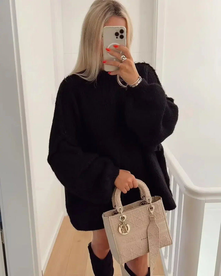 Orla | Women's Oversized High Neck Jumper Dress