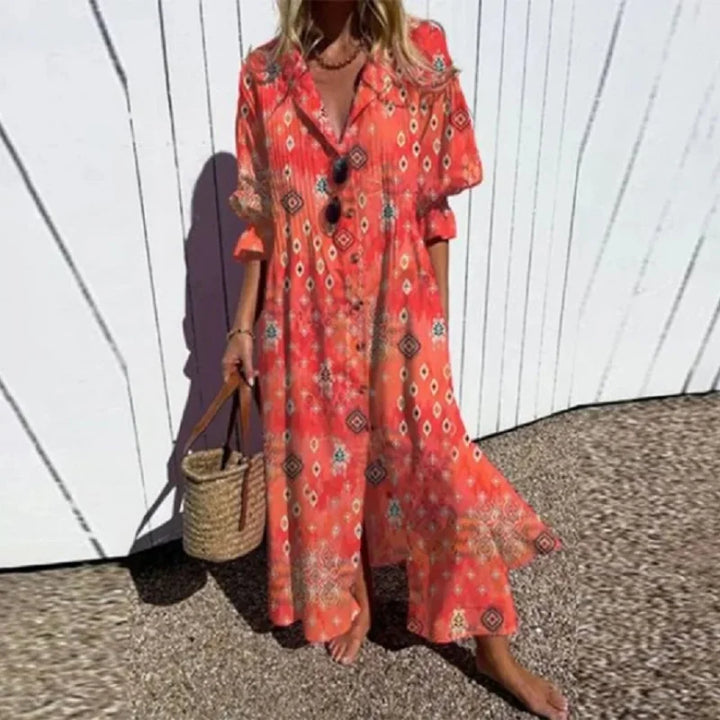 Women's Bohemian Lace Maxi Dress