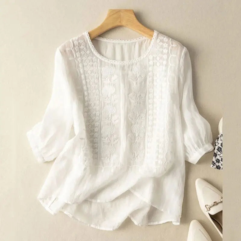 Women's Artisan Embroidered Blouse