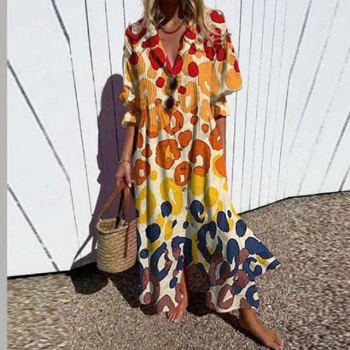 Women's Bohemian Lace Maxi Dress