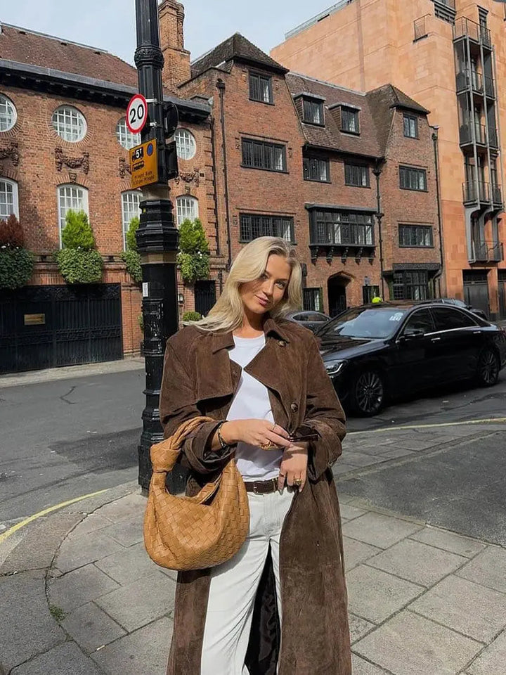 Arabella | Women's Long Belted Trench Coat
