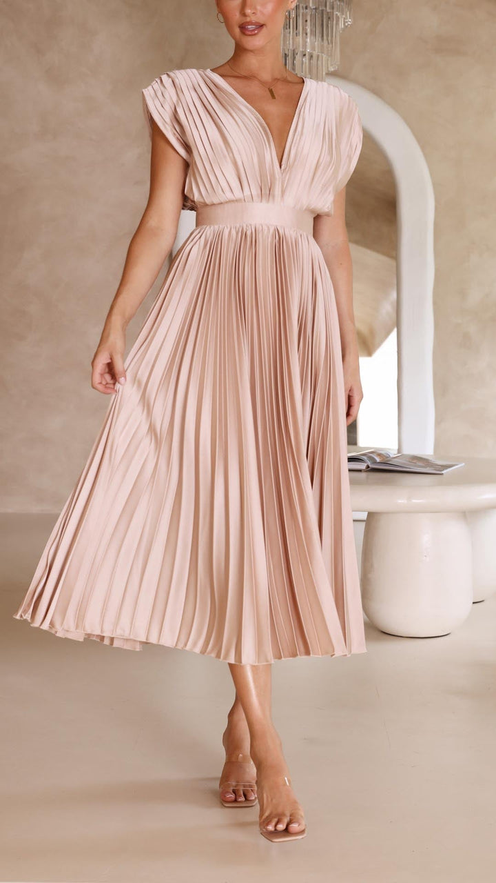 Matilda | Women's Pleated Maxi Dress