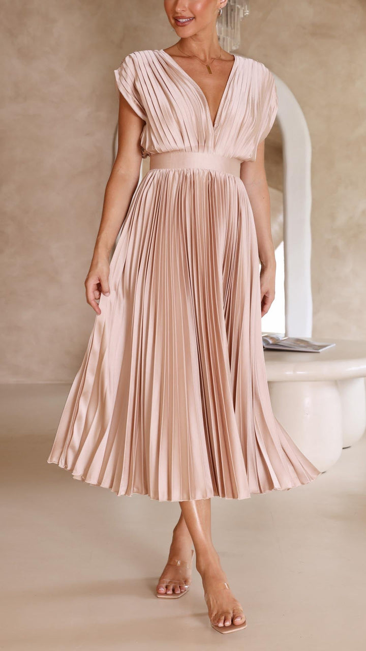 Matilda | Women's Pleated Maxi Dress
