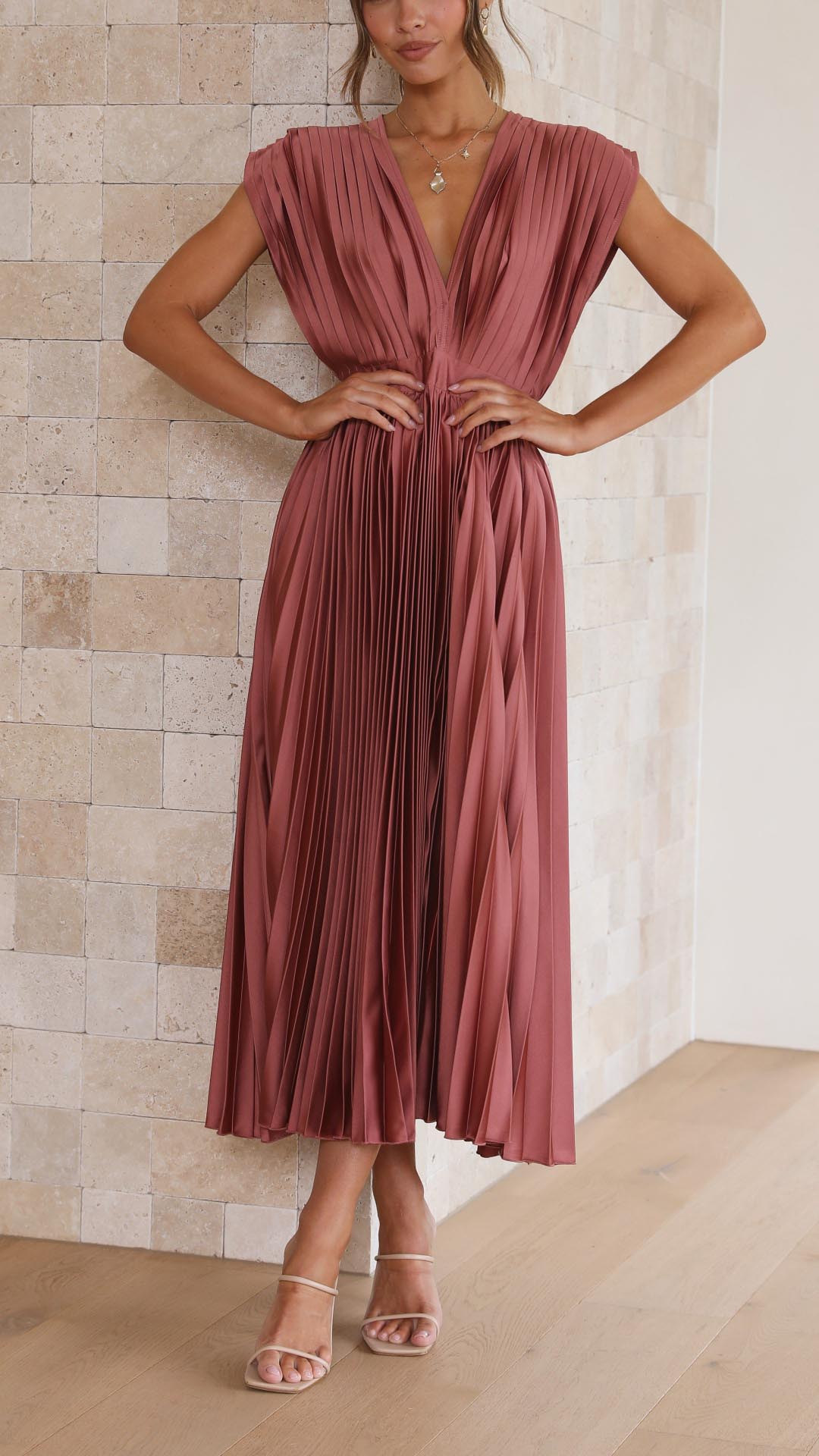 Matilda | Women's Pleated Maxi Dress