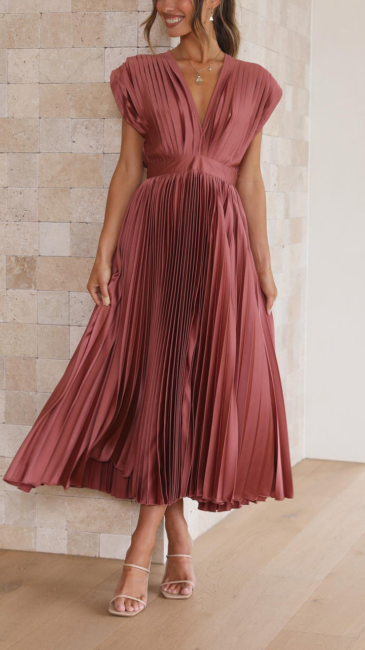 Matilda | Women's Pleated Maxi Dress