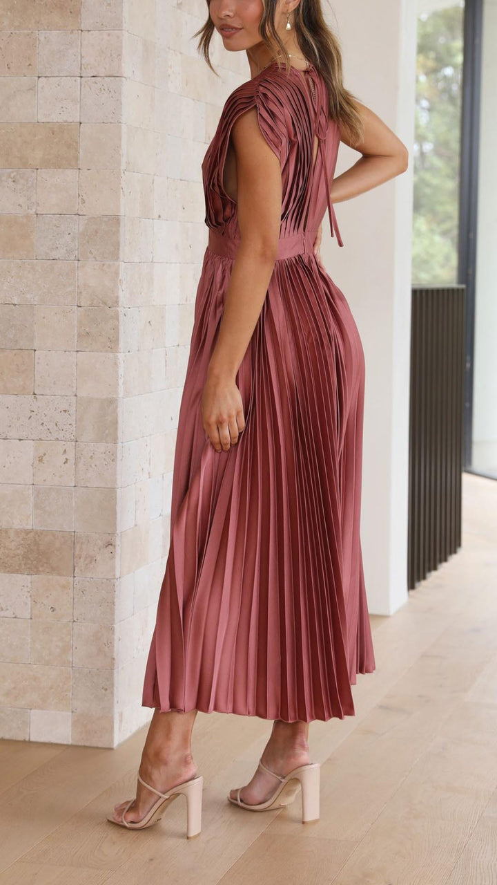 Matilda | Women's Pleated Maxi Dress