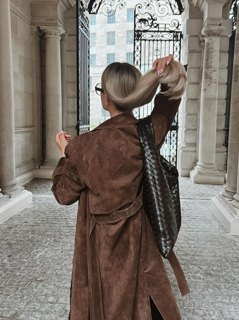 Arabella | Women's Long Belted Trench Coat