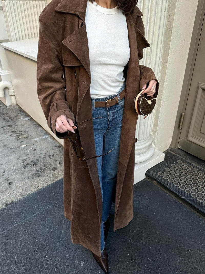 Arabella | Women's Long Belted Trench Coat