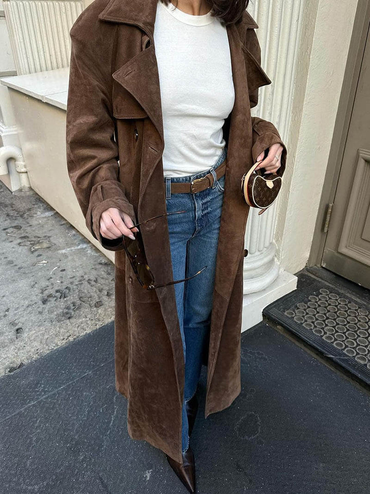 Arabella | Women's Long Belted Trench Coat