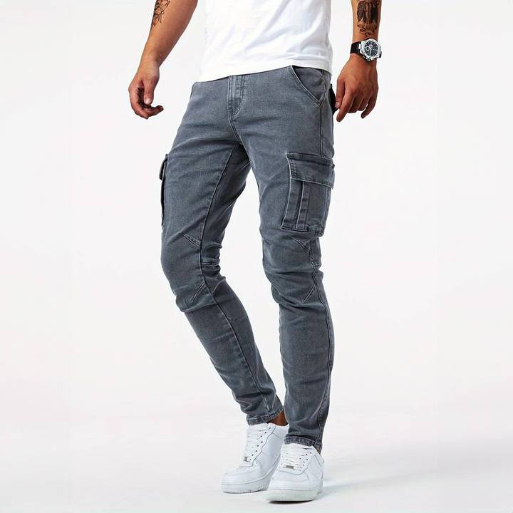 Warren | Men's Stretch Denim Cargo Jeans