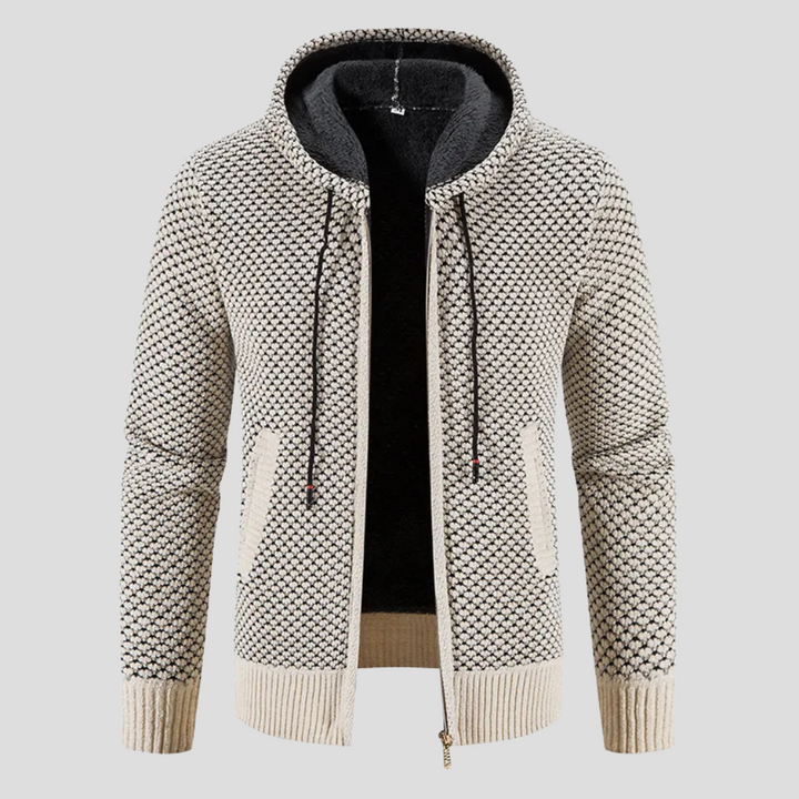 Edwin | Men's Hooded Zip-Up Knit Cardigan