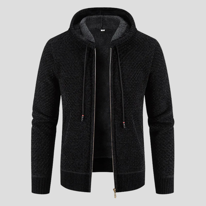 Edwin | Men's Hooded Zip-Up Knit Cardigan