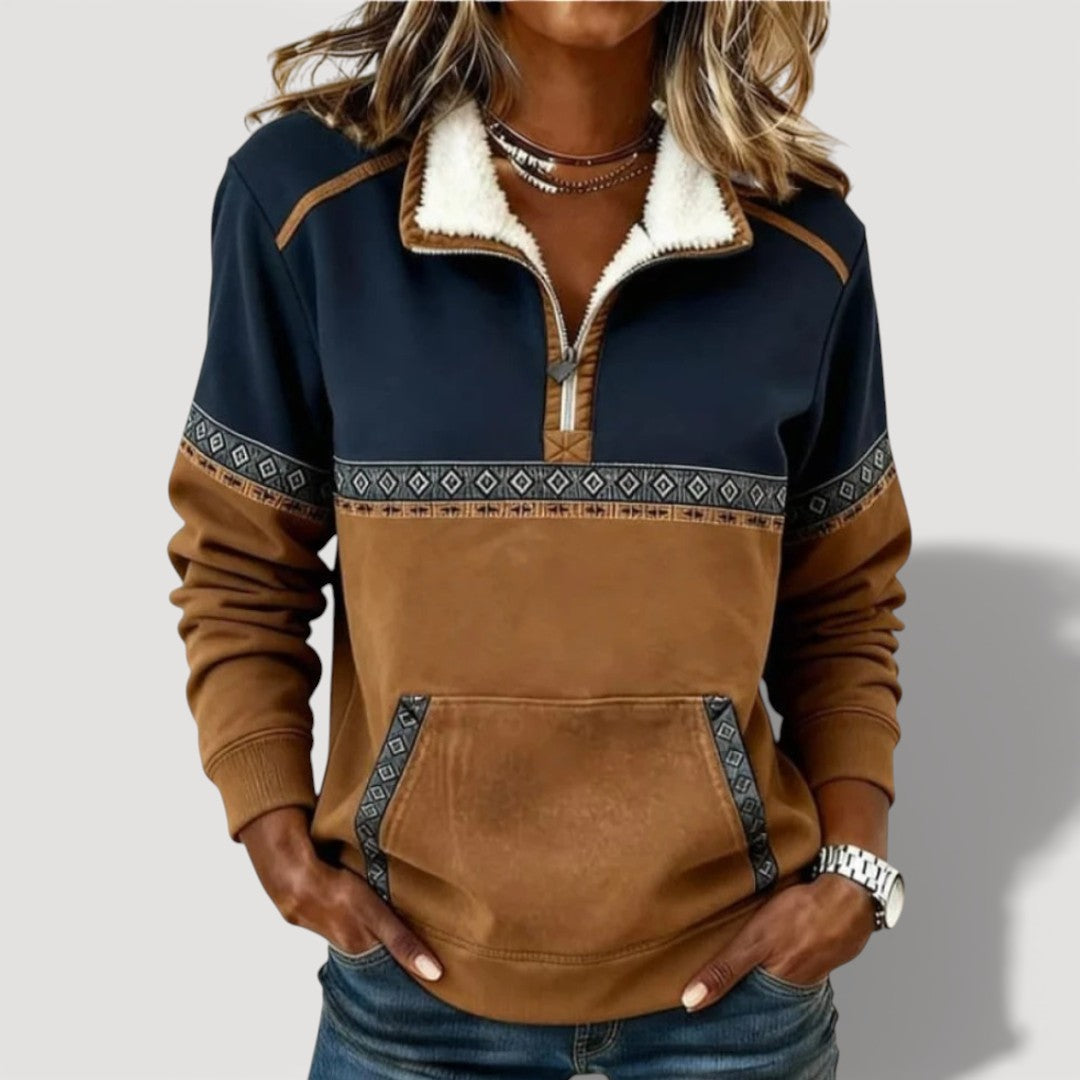 Eudora | Women's Fleece-Lined Half-Zip Pullover