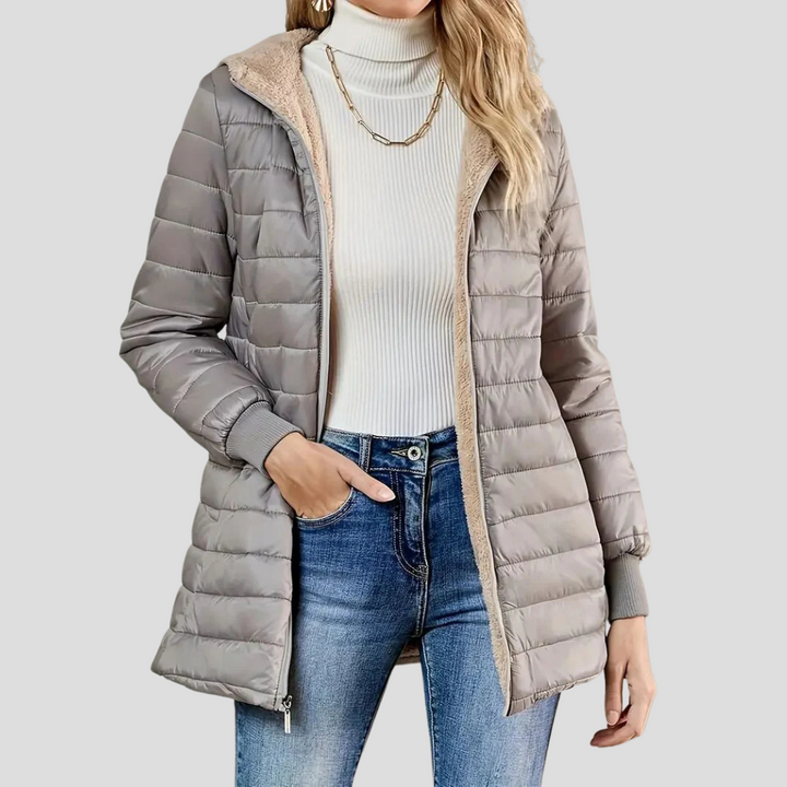Betsy | Women's Sherpa-Lined Quilted Puffer Jacket