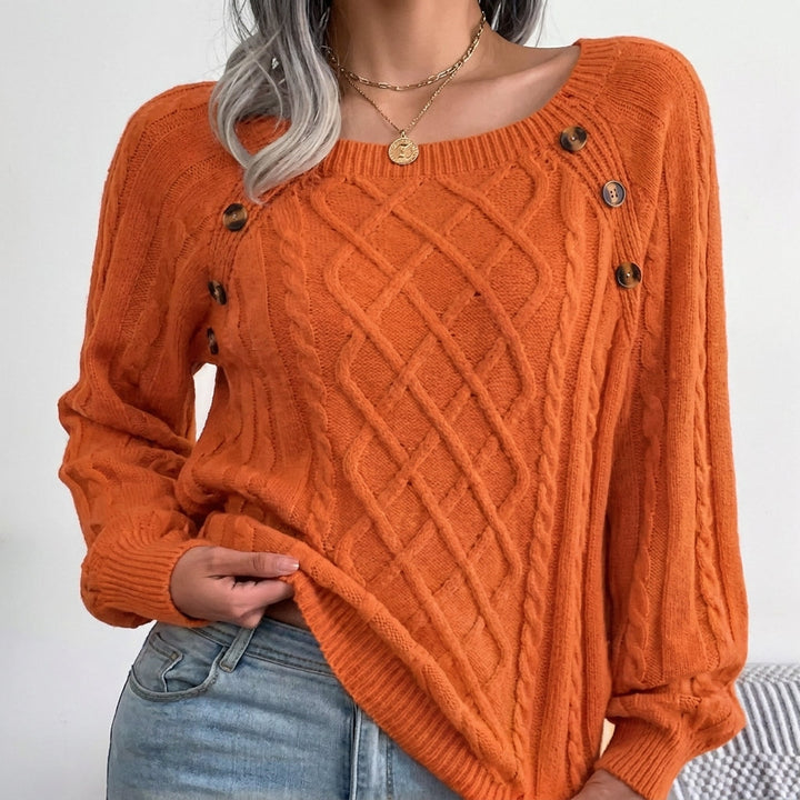 Eilidh | Women's Cable Knit Crew Neck Jumper