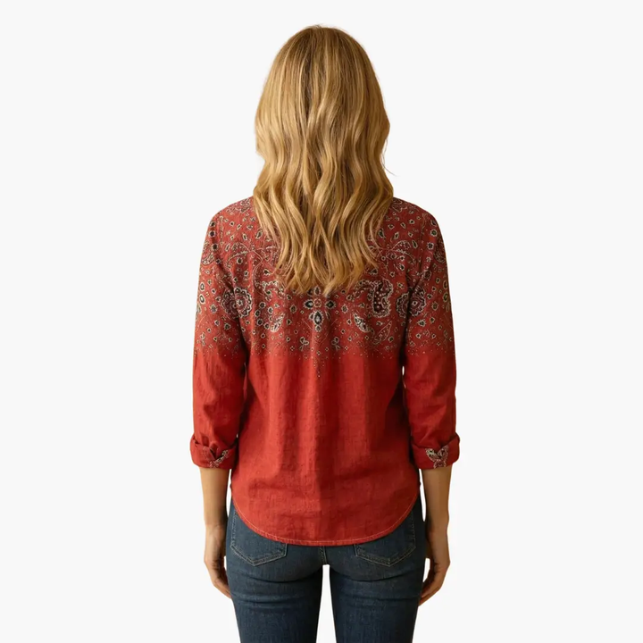 Women's Button Down Shirt Classic Collar Long Sleeve
