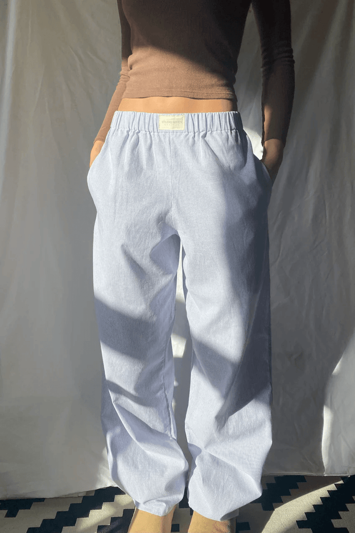 Women's Wide-Leg Lounge Trousers