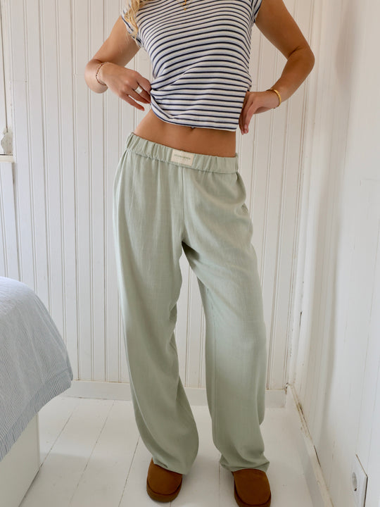 Women's Wide-Leg Lounge Trousers