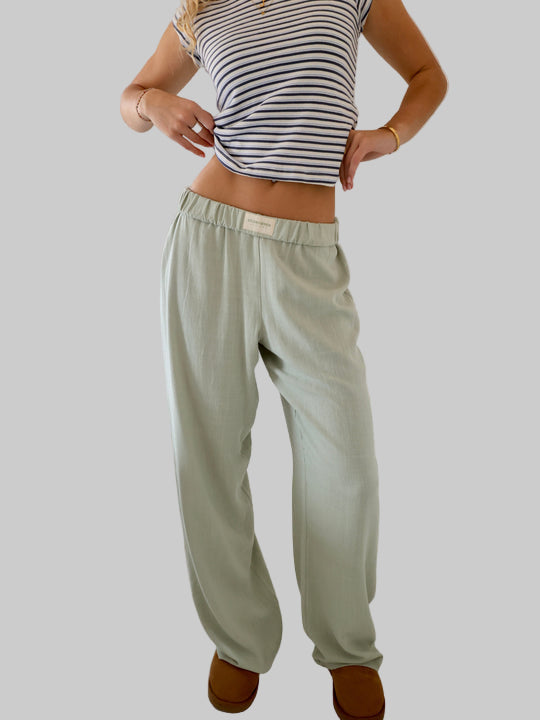 Women's Wide-Leg Lounge Trousers