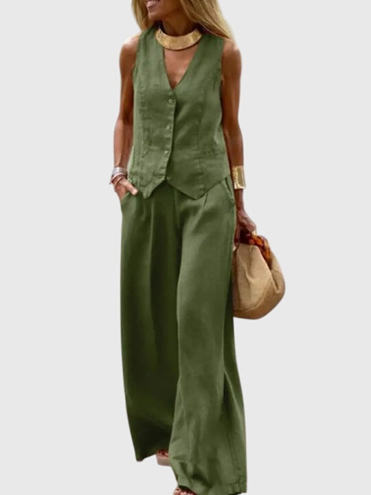 Women's Waistcoat Trouser Set