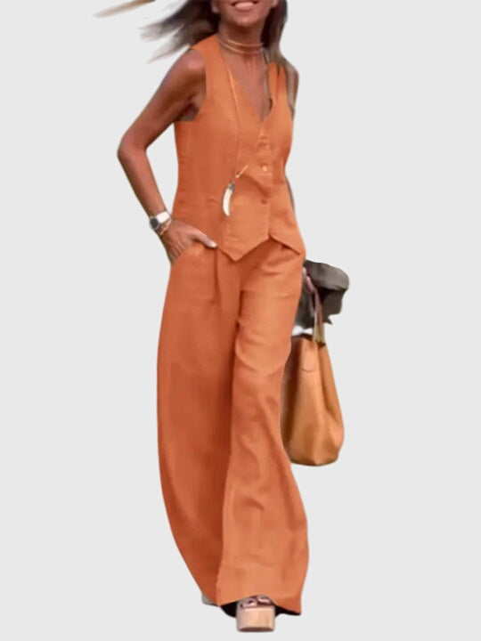 Women's Waistcoat Trouser Set