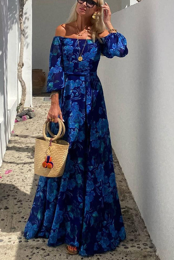 Maisie | Women's Off-Shoulder Floral Maxi Dress
