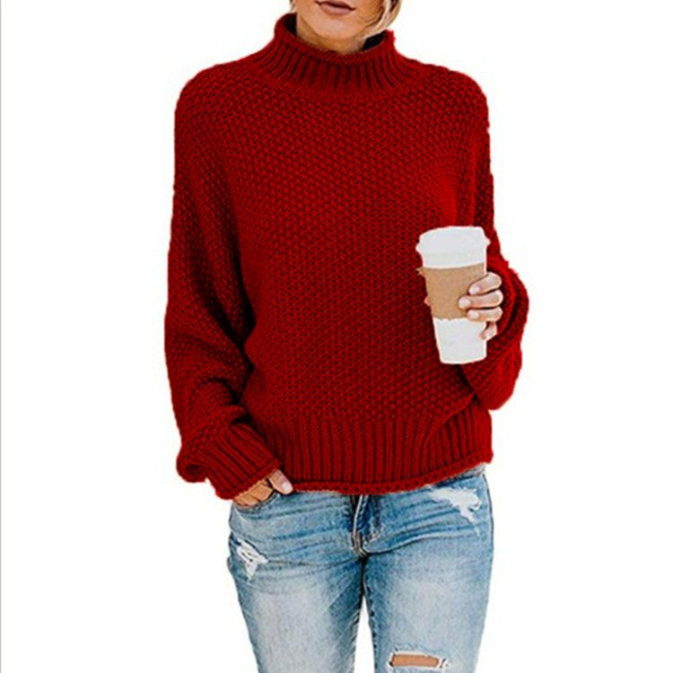 Odette | Women's Chunky Knit Roll Neck Jumper