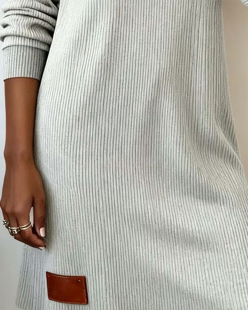 Maeve | Women's Ribbed Cowl Neck Jumper Dress