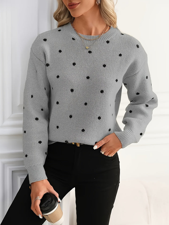 Tilly | Women's Polka Dot Knit Jumper