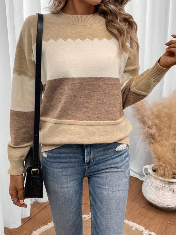 Winona | Women's Colour Block Knit Jumper