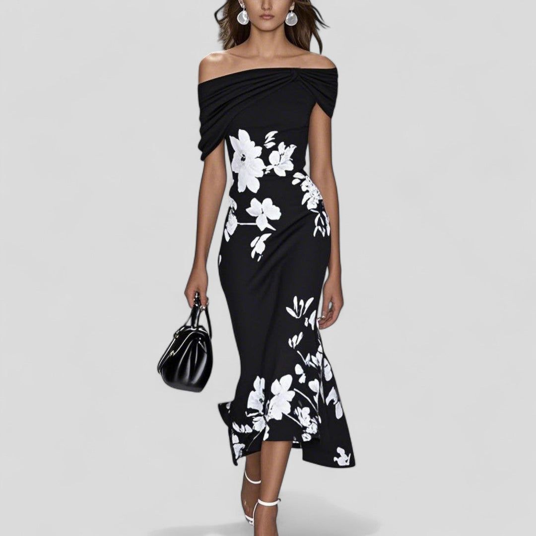 Women's Statement Print Midi Dress