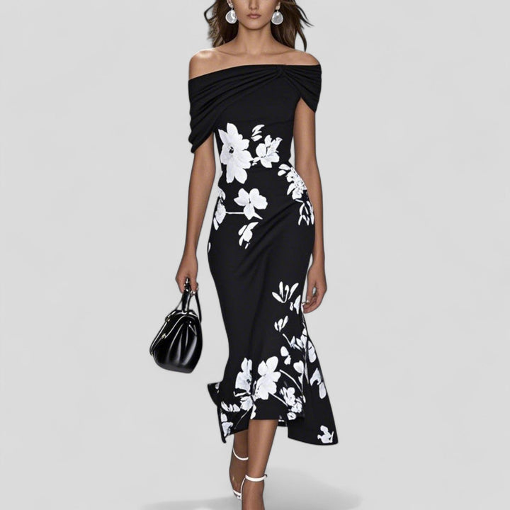 Women's Statement Print Midi Dress