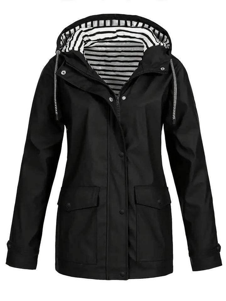 Jocelyn | Women's Striped Lined Hooded Jacket