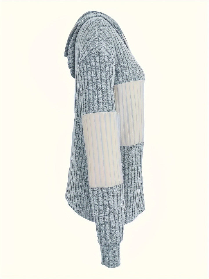 Carmen | Women's Ribbed Colour Block Zip-Up Hoodie