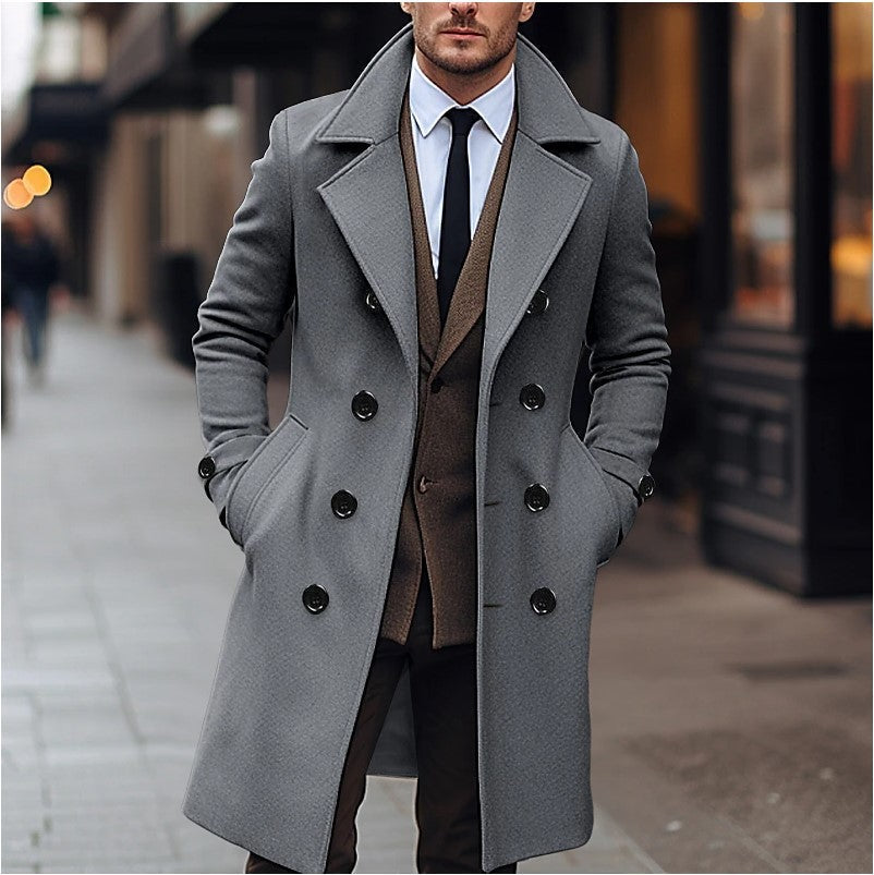Harold | Men's Double-Breasted Tailored Overcoat