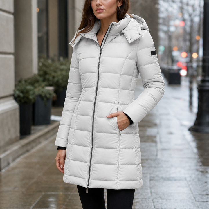 Michaela | Women's Mid-Length Hooded Puffer Jacket