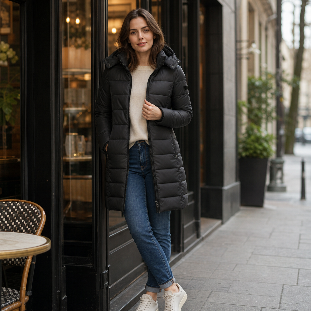 Michaela | Women's Mid-Length Hooded Puffer Jacket