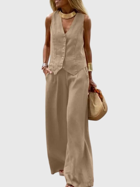 Women's Waistcoat Trouser Set
