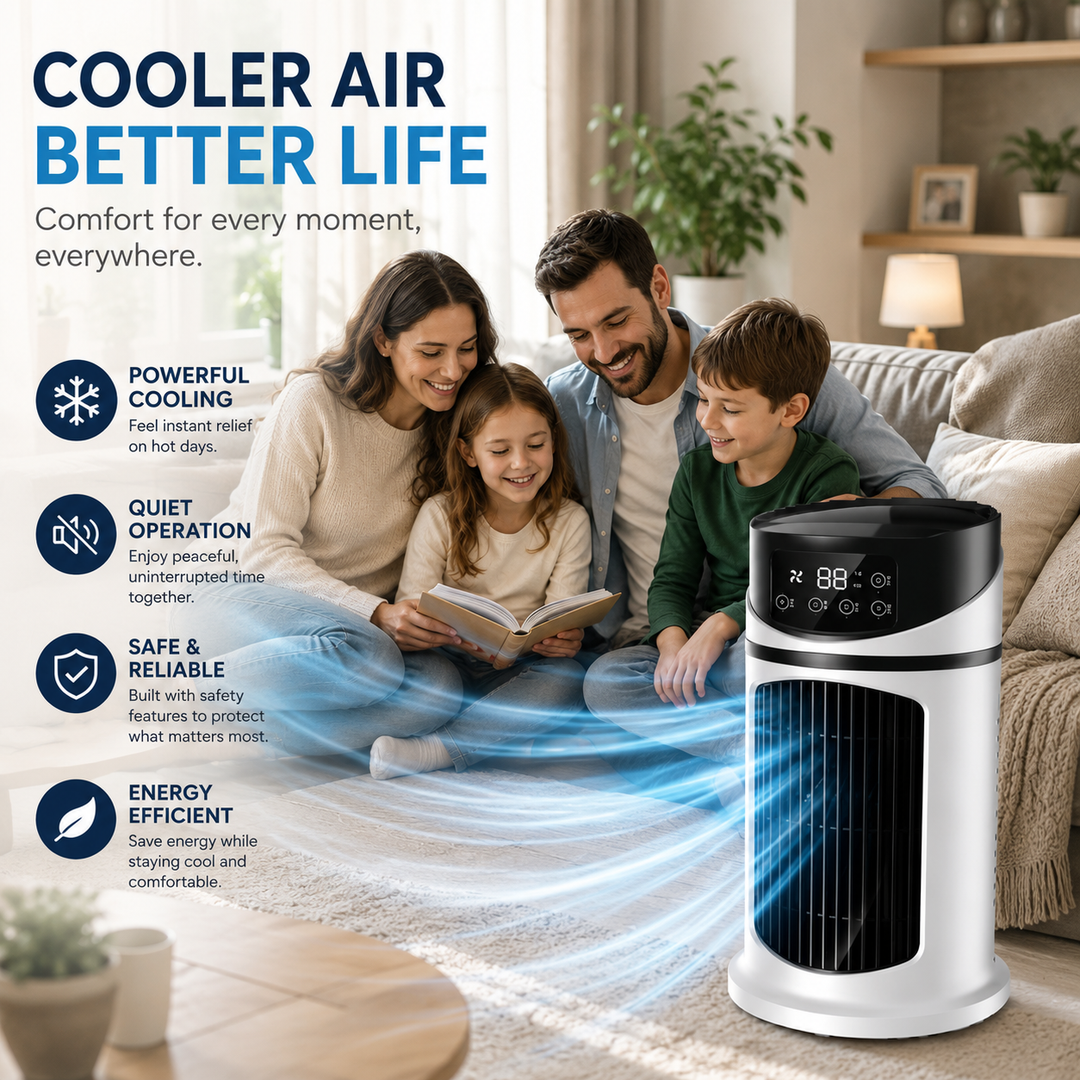 Compact Portable Air Conditioner Windowless Room Cooler