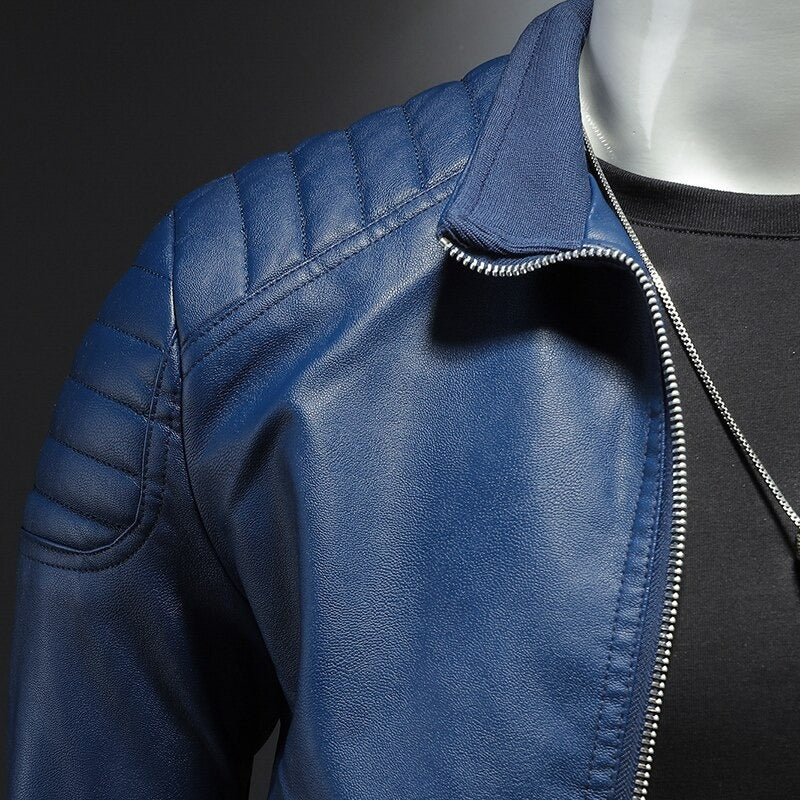 Hector | Men's Quilted Leather Bomber Jacket