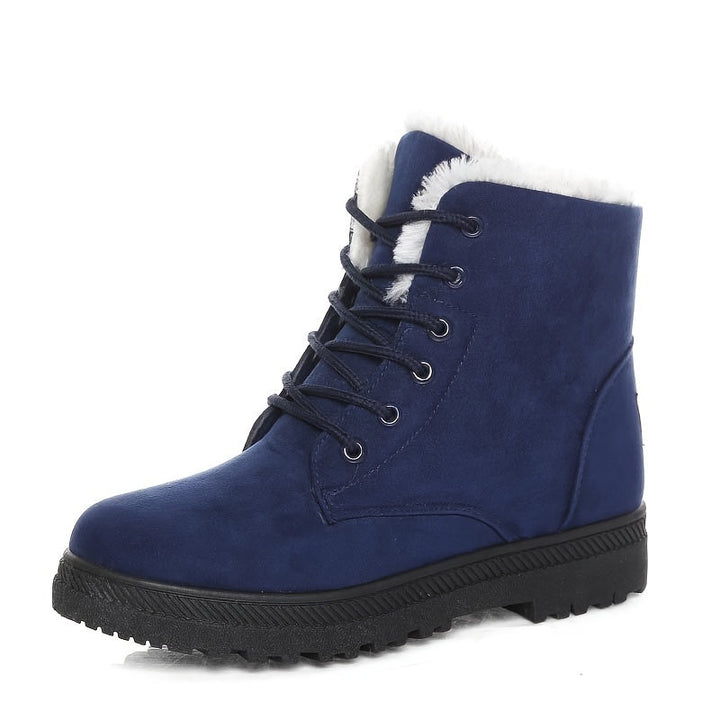 Serena | Women's Fleece-Lined Lace-Up Ankle Boots