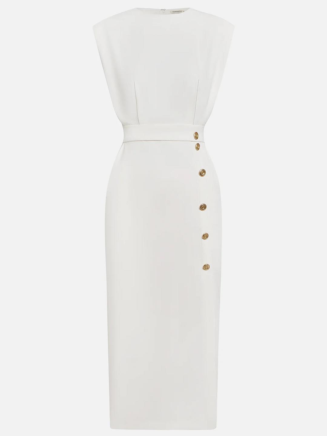 Women's Button Detail Midi Dress