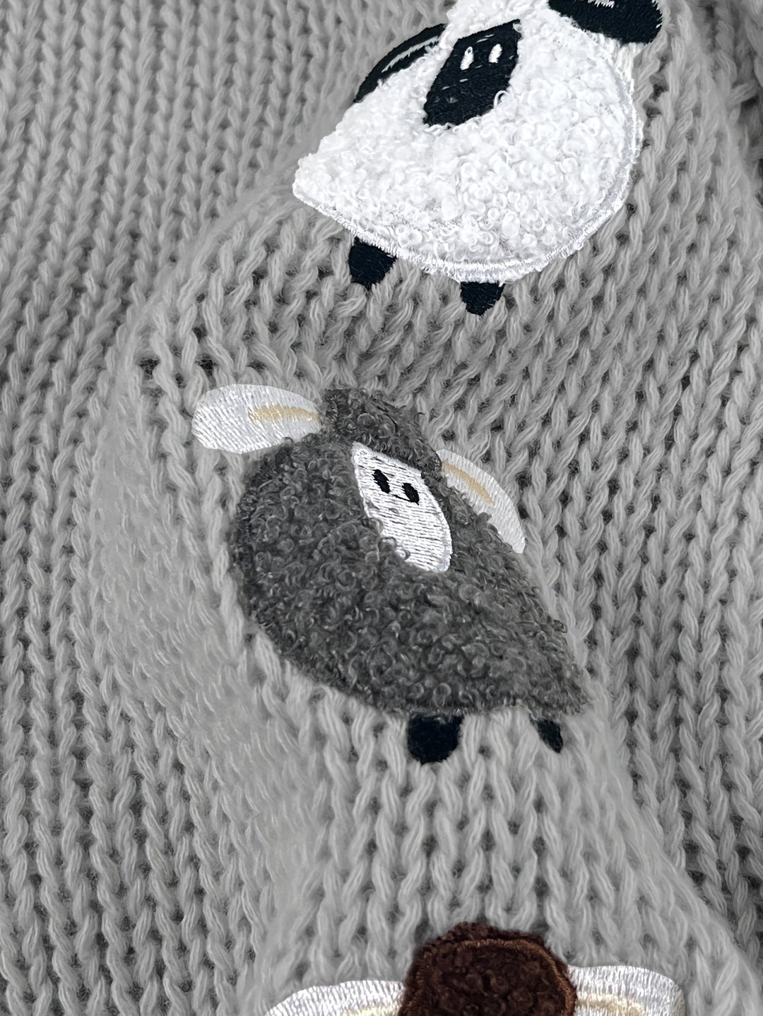Sorrel | Women's Chunky Knit Hooded Cardigan with Sheep Appliqué