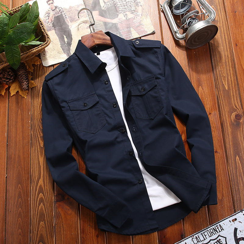 Kian | Men's Relaxed Cargo Overshirt Jacket with Chest Pockets