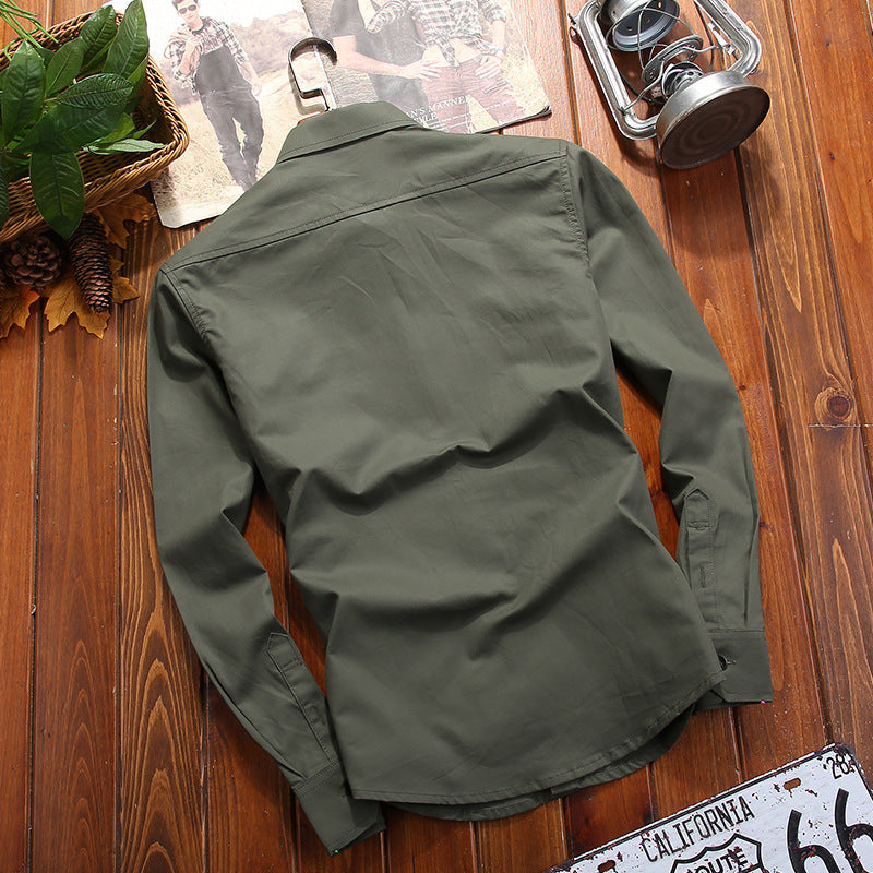 Kian | Men's Relaxed Cargo Overshirt Jacket with Chest Pockets